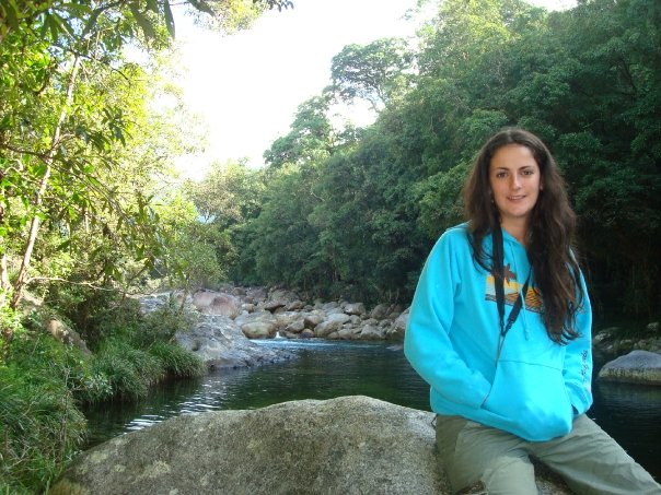 Taking a rest along the river in Daintree.